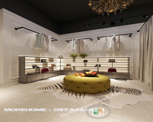 Thiết kế showroom thời trang hiện đại tại Hàng Bông