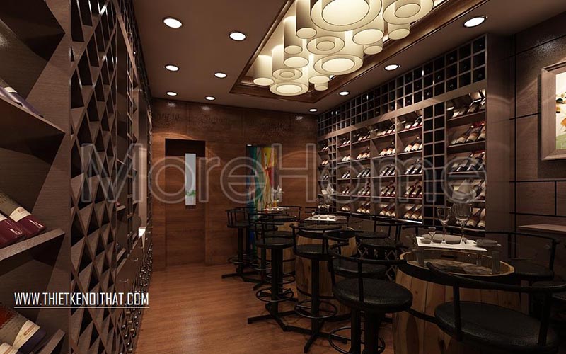 Thiết kế showroom rượu cao cấp theo phong cách cổ điển